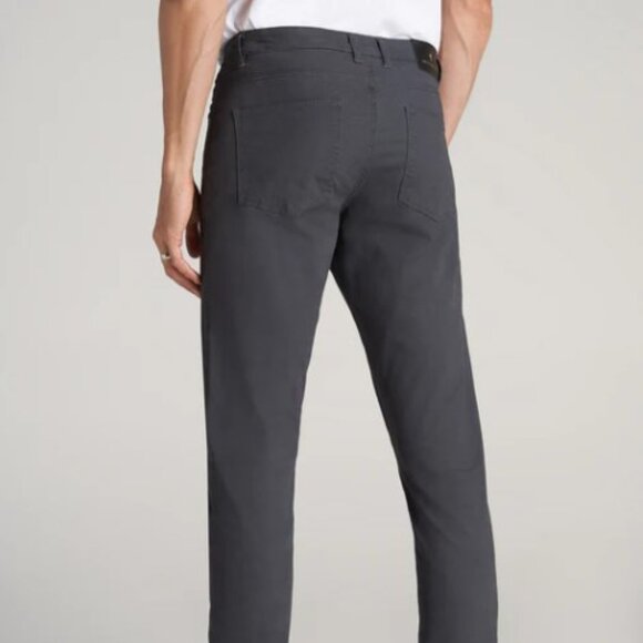American Tall – Size 28/36 Iron Grey –Carman TAPERED Fit Five Pocket Mens Pants - Picture 5 of 10
